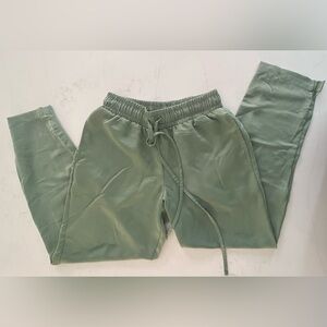 Green Silk Pants